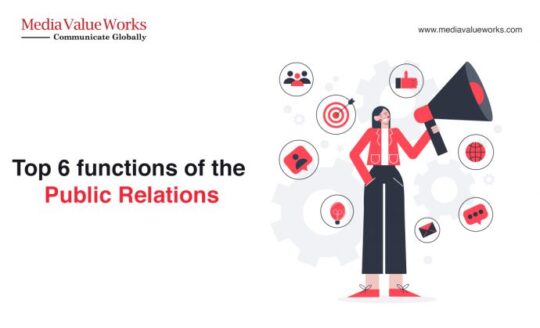 Top 6 functions of the Public Relations